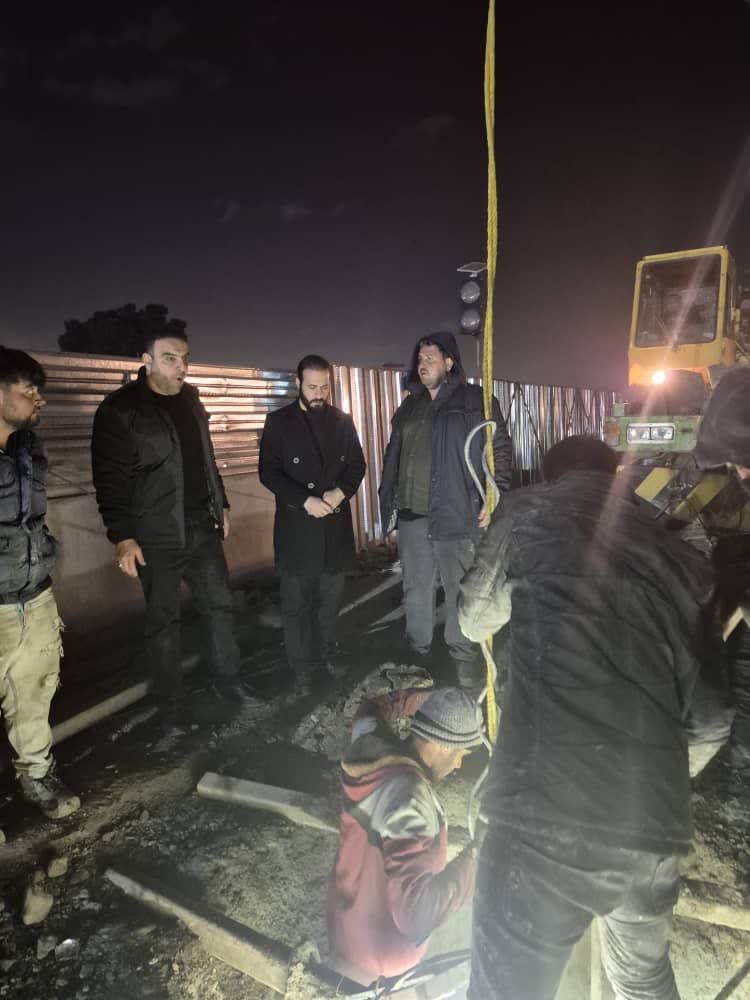 بازدید رییس شورای شهر و شهردار اسلامشهر از پروژه ی زوج برگردان غیر همسطح اتوبان الغدیر