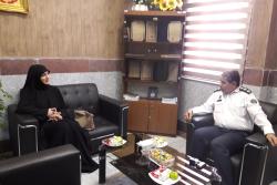 دیدار و هم اندیشی سرپرست سازمان مهندسی شبکه حمل و نقل شهرداری با رئیس پلیس شهرستان اسلامشهر